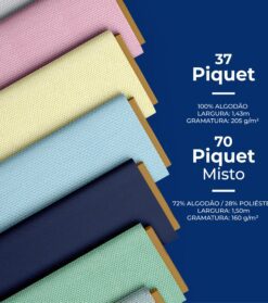 Catálogo Piquet 100% Algodão e Piquet Misto